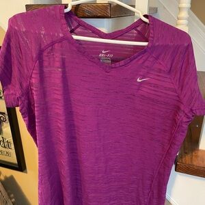Nike Women's Vivid Purple Short Sleeve Tee